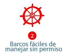 Barcos fáciles de manejar sin permiso