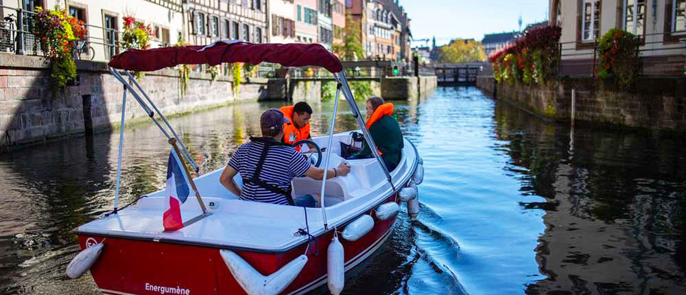 La Petite France paseo en bote electrico en el centro de Estrasburgo