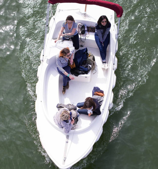 Nuestros barcos navegando en Estrasburgo